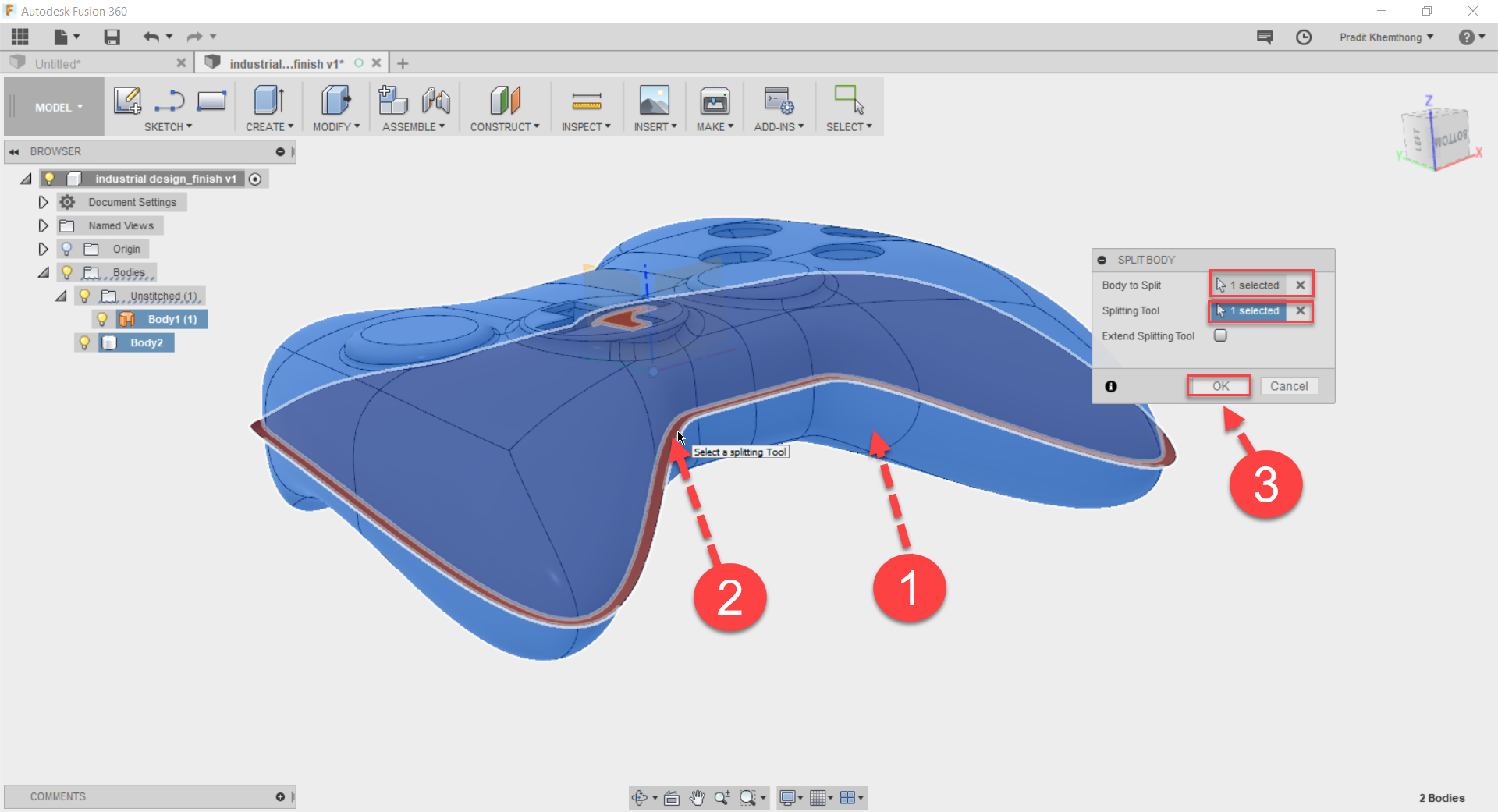 Fusion 360 Tip & Trick #42 Split Fusion 360 Tip & Trick #42 Split