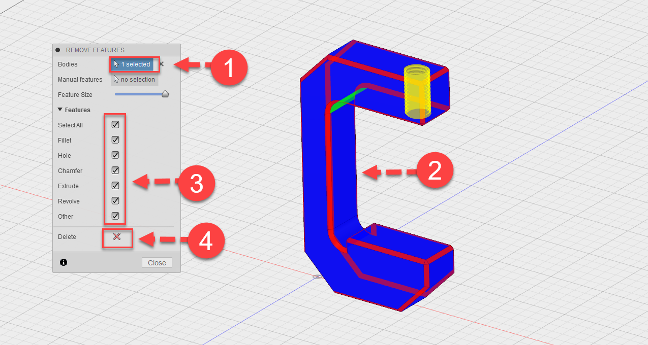 Fusion 360 tip & trick 47 Simplify Feature Fusion 360 tip & trick 47 Simplify Feature